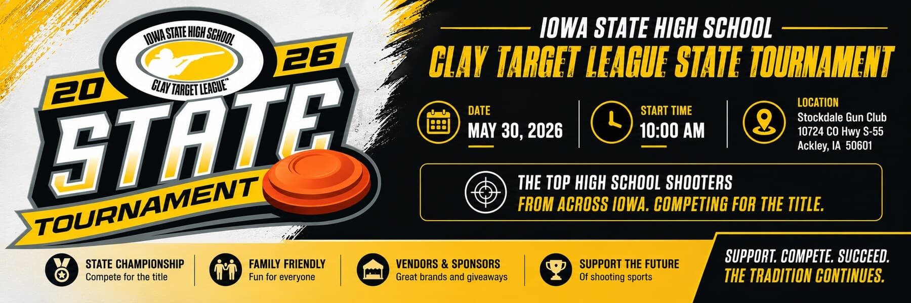 Iowa State High School Clay Target League 2026 State Tournament — May 30, 2026 at Stockdale Gun Club