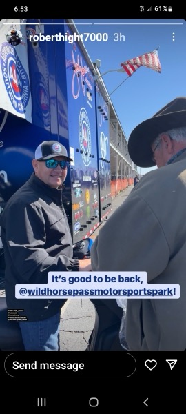 Robert Hight and Dale Stockdale Wild Horse Raceway, AZ 2022.