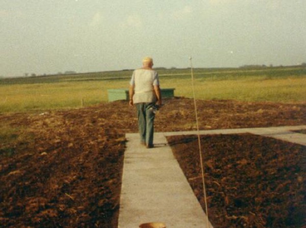 Merle Stockdale is going to fire the first shot at The Stockdale Gun Club 1982. Back ground looks like Sparta!